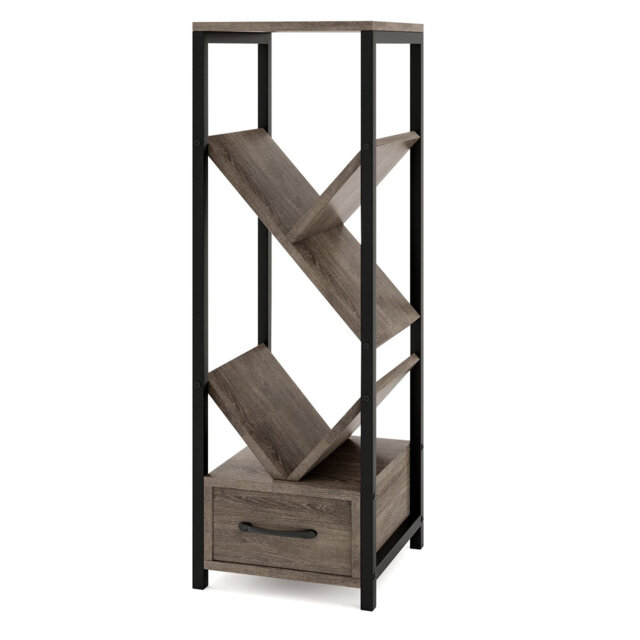 92cm H x 30cm W Metal Book Display Bookcase