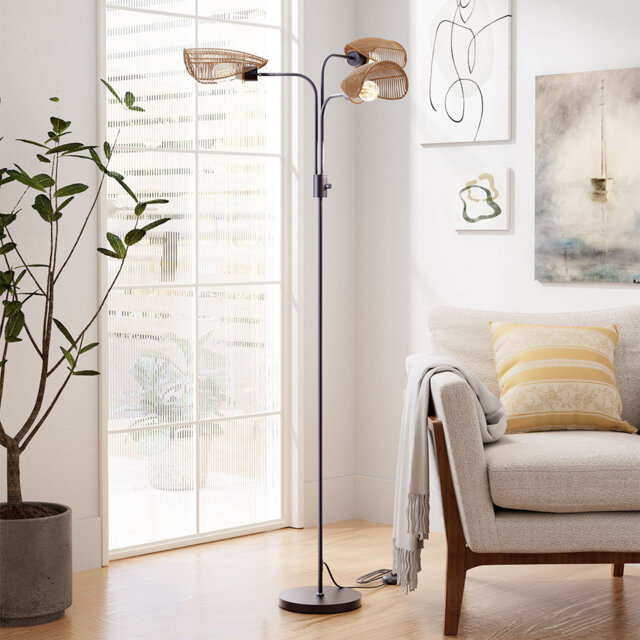 170cm Gloss Torchiere Floor Lamp
