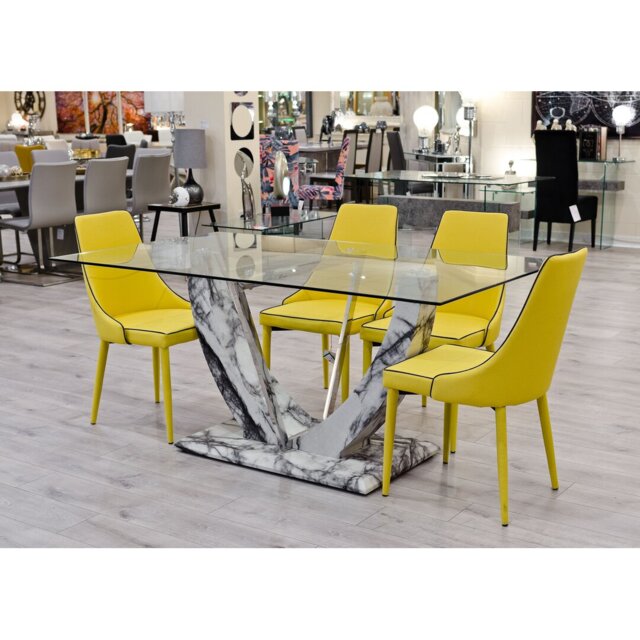 Eunice Dining Set with 4 Chairs