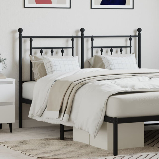 Marlow Home Co. Metal Replace Headboard Black 135 Cm