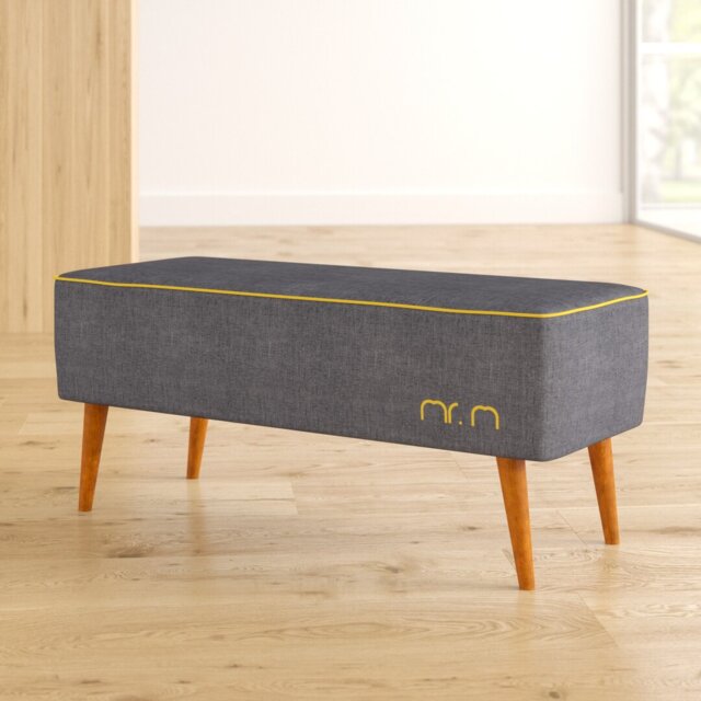 Mr. M Polyester Blend Upholstered Bench