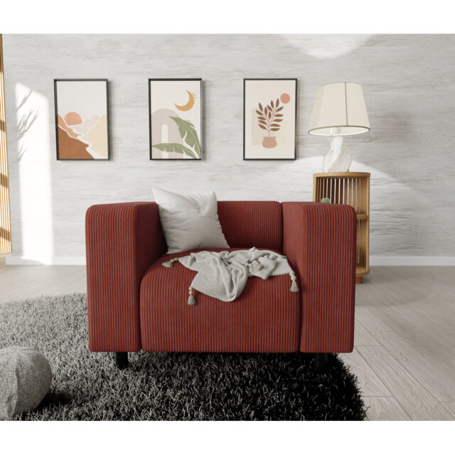 Sofie Upholstered Corduroy Armchair