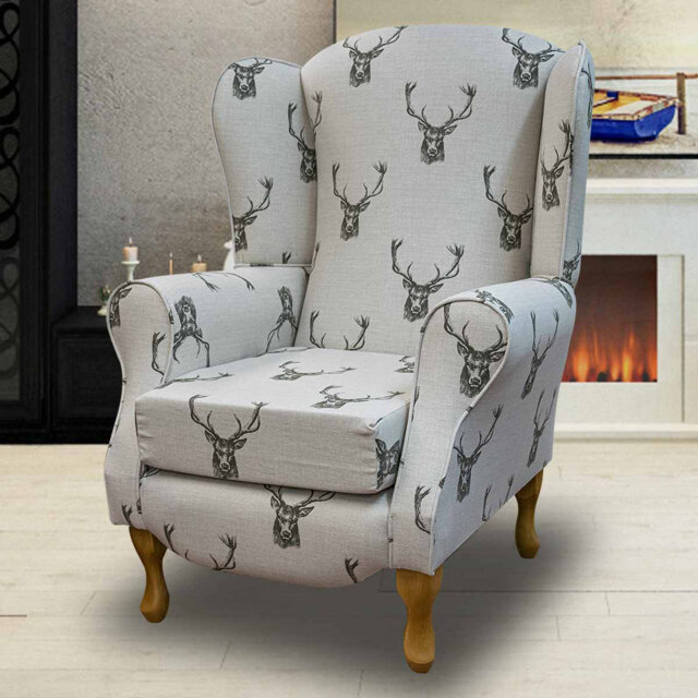 81Cm Wide Cotton Armchair