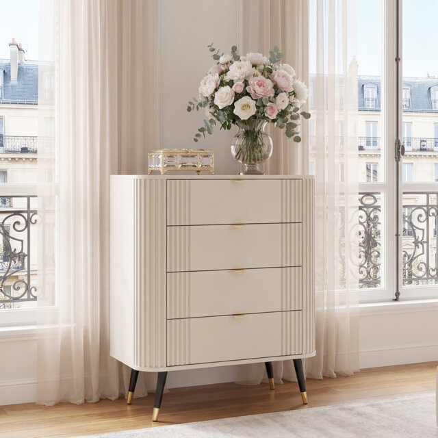 AURA chest of drawers on legs