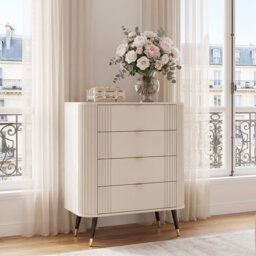 AURA chest of drawers on legs
