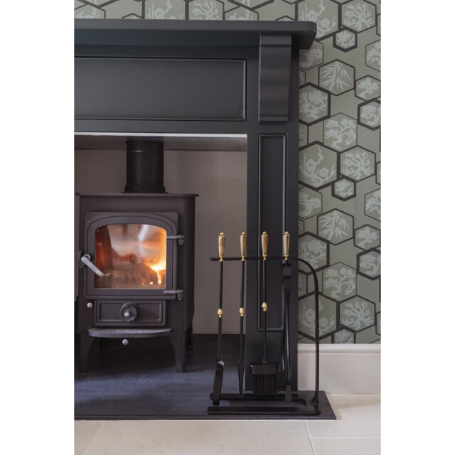 Steel Fireplace Tool Set