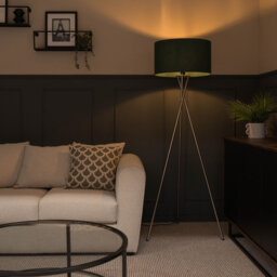 Misner 155cm Camden Tripod Floor Lamp with Large Reni Shade