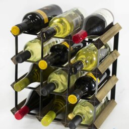 Liddle 12 Bottle Floor Wine Bottle Rack