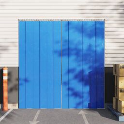 Plastic Sheer Door Curtain Single Panel