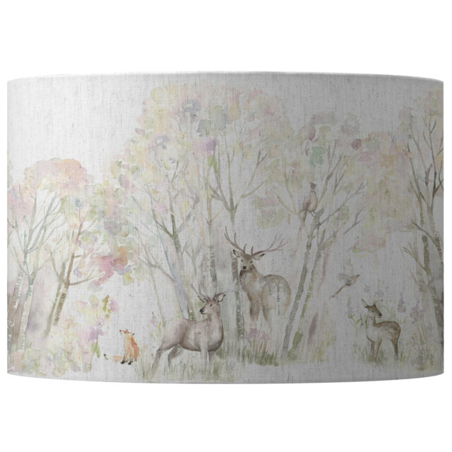 25cm H Cotton Round Lamp Shade in Cream