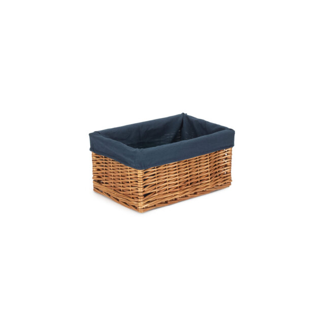Wicker Double Steamed Storage Basket with Lining
