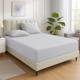 200 Thread Count Microfiber Deep Fitted Bed Sheet – 25cm Pocket