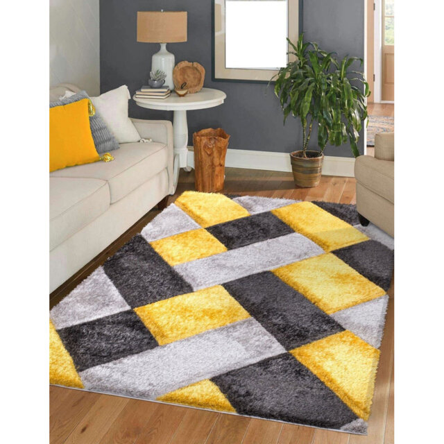 Non Slip 100% Polypropylene Luxury Orion Area Rugs For Long Hallways /Indoor Ochra