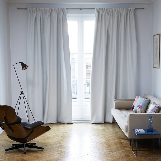 Occultant Pencil Pleat Blackout Thermal Single Curtain