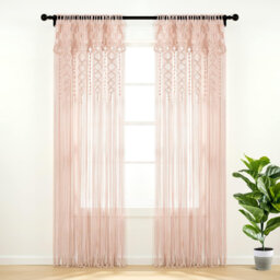 Cotton Semi Sheer Rod Pocket Single Curtain Panel Panel