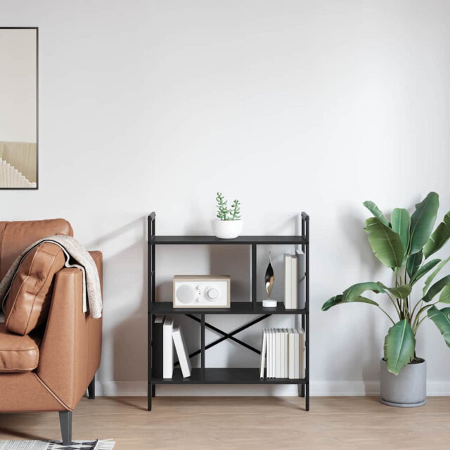75cm W Steel Etagere Bookcase