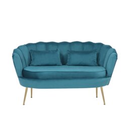 Carney Velvet Loveseat Accent Sofa