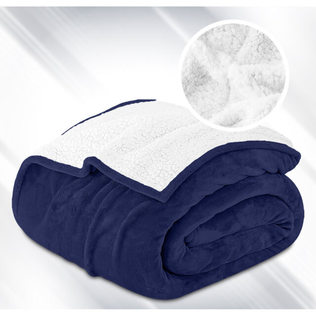 Luxury Sherpa Fleece Blanket – Soft, Warm & Cozy Reversible Throw For Bed & Sofa
