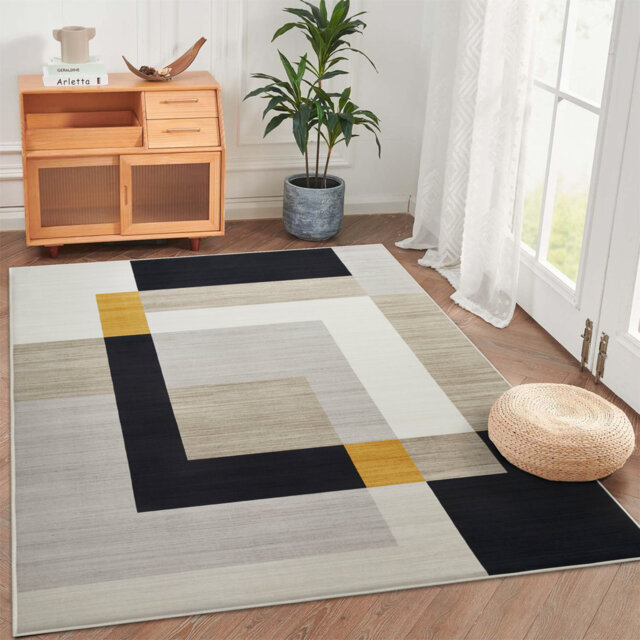 Printed Area Rug – Soft, Durable, Fade-Resistant Floor Decor For Living Room & Bedroom