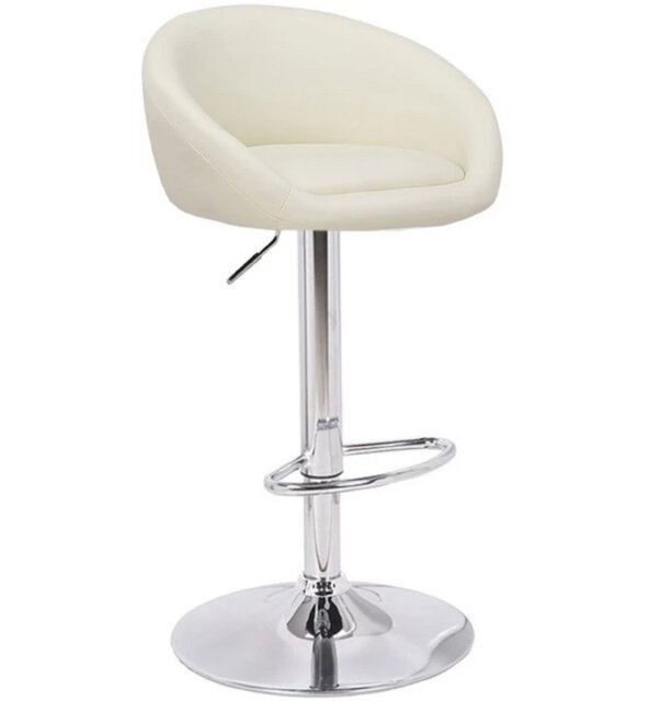 Basile Swivel Upholstered Adjustable Height Counter Stool with Metal Frame