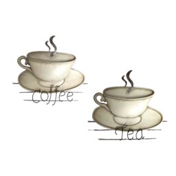 Handmade Traditional Food & Beverage Wall Decor on Metal
