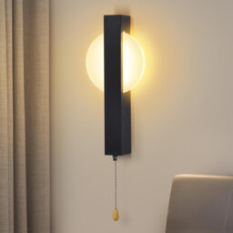 1-Light Black LED Wall Sconce