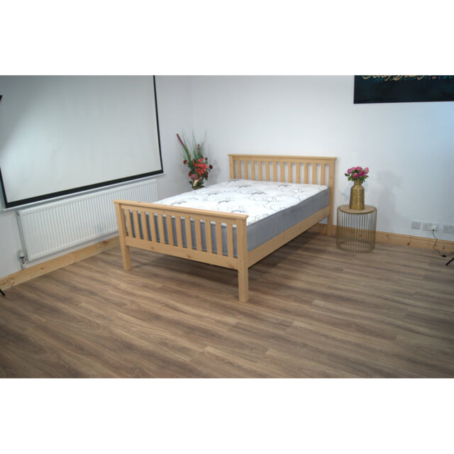Hampshire UV Waxed Pine Wooden Bed