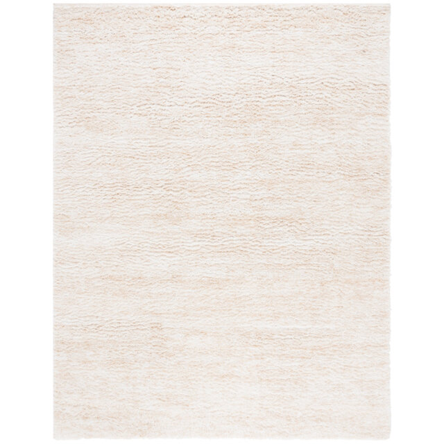 Abdiladif Shag Flokati Area Rug In Ivory & Beige