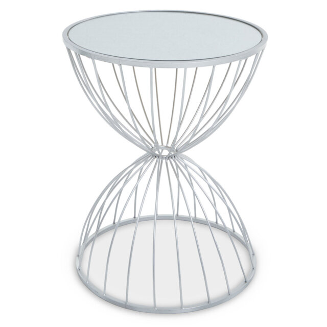 Jolie Glass Top End Table