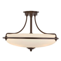 Elberta Glass Semi Flush Mount