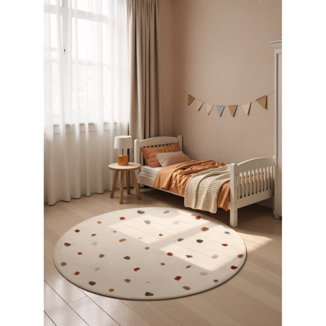 Adventures Children's Rug Round by Hanse Home - Play Rug, Crawling Rug, Modern Playful Design, Soft Rug Children's Room, Teenager's Room, Living Room