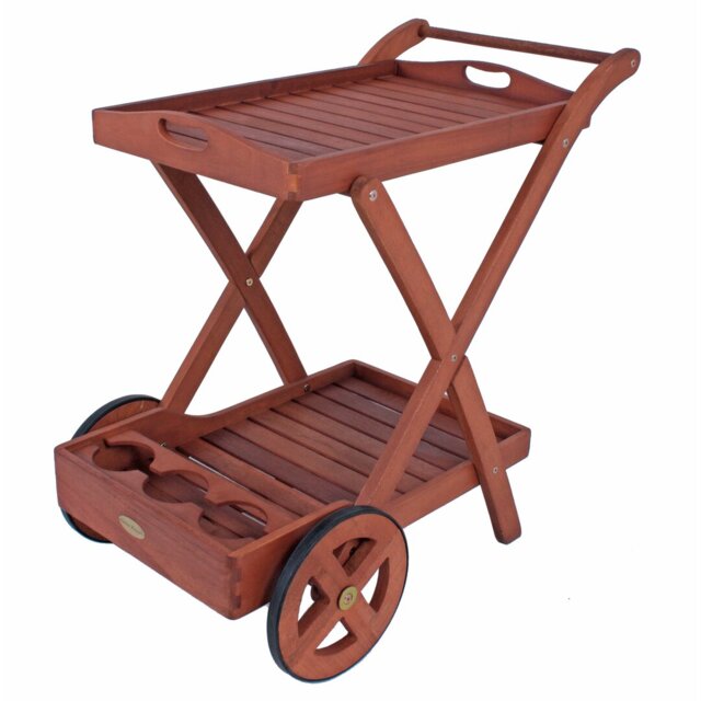 Pauline Wood Bar Cart