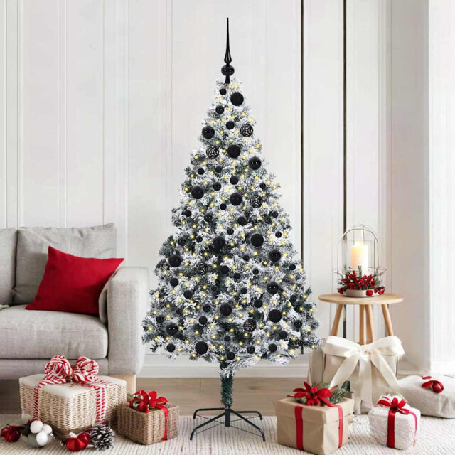 Artificial Christmas Tree with 300 LEDs with Stand Green