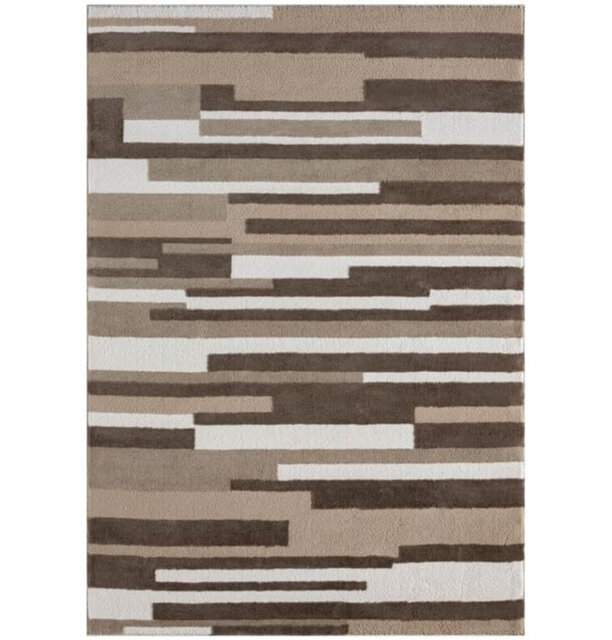 Brown 200x290cm Super Soft High Dense Pile Non Slip Thick Area Rug