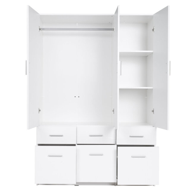 SNOW 04 WARDROBE (3D 6PCS) PB0110-MOUNTAIN WHITE HG0001-HIGH GLOSS WHITE 04-FSC B