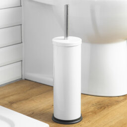 Harbour Housewares Round Toilet Brush and Holder