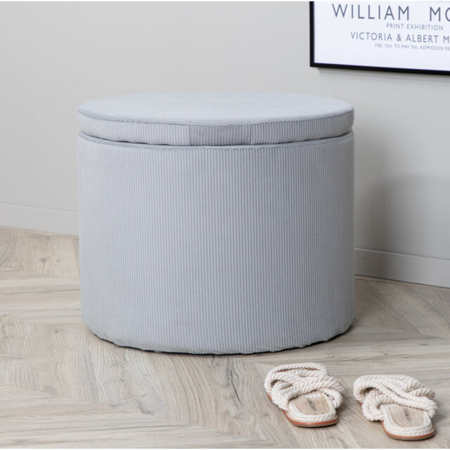 Dareona 51cm Wide Round Pouf Ottoman