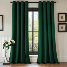 Luxury Crushed Velvet Eyelet sheer Curtain