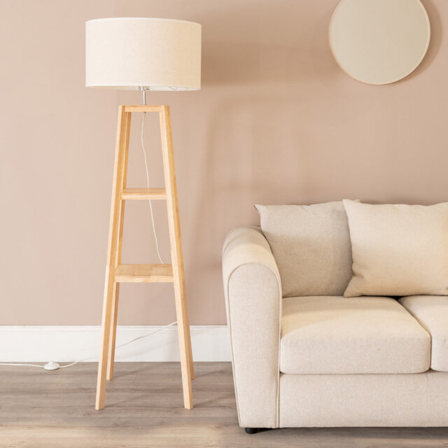 Asteria 150cm Natural Traditional Floor Lamp