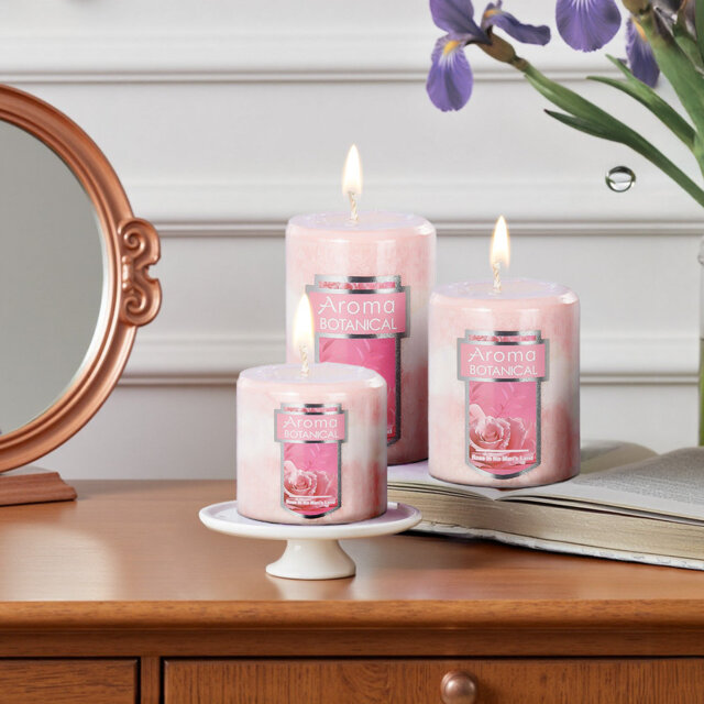 Plant / Floral Scented Pillar Candle