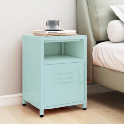 Bren 35cm W Steel Bedside Table