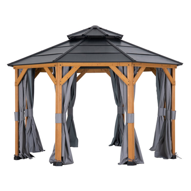 Curtain For Cedar Wood Gazebo 395cm X 395cm