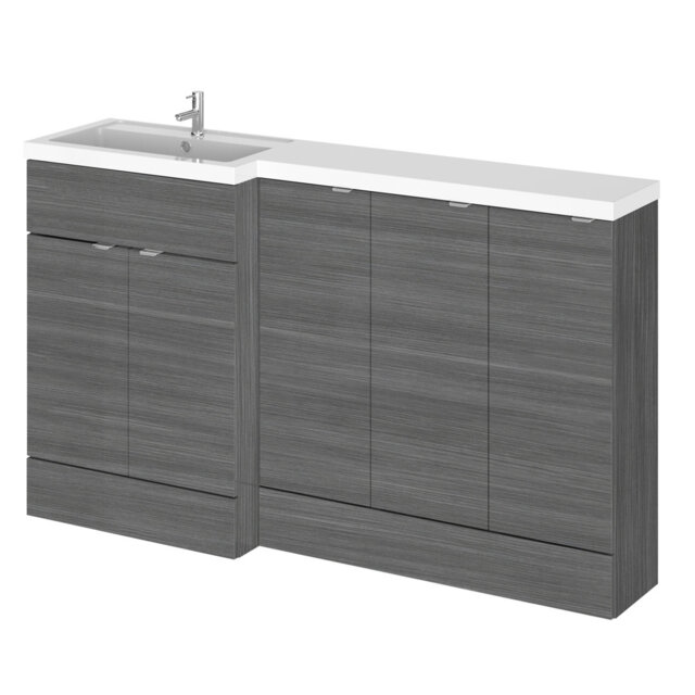 Fusion Fitted Furniture - Gloss White Bathroom Vanity with Basin