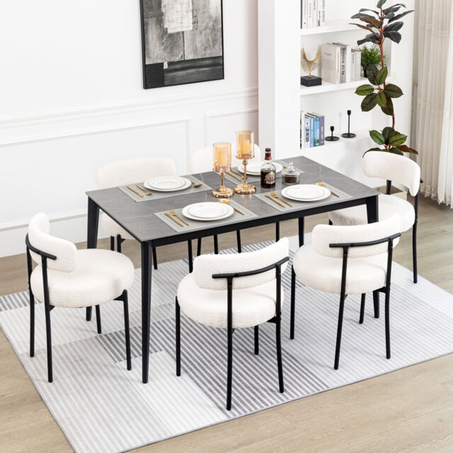 Ameira 75.95cm H Upholstered Metal Side Chair