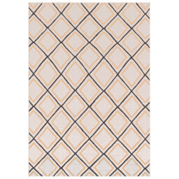 Tilly-Mae Flatweave Indoor/Outdoor Cream-Orange Rug