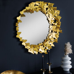 Aureo Metal Circle Wall Mirror