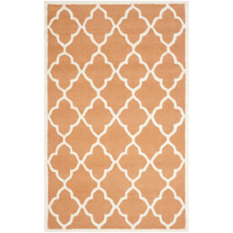 Roan Hand Tufted Wool Orange/Ivory Rug