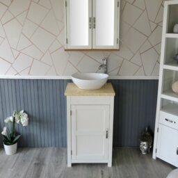 Slimline 515mm Free-standing Cloakroom Vanity Unit