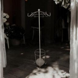 Connellsville Metal Coat Rack - 14 Hook Freestanding Hat and Umbrella Stand for Entryway, Hallway and Office