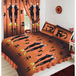F2 FOOTBALL Duvet Cover Set Joshua Orange 144 TC